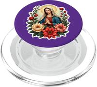 Floreale Santa Maria Santa Maria Cristiana Madre Gesù Cristo PopSockets PopGrip per MagSafe