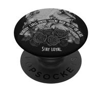 Floreale scuro e rose vintage nessuno importa fino a quando non sei PopSockets PopGrip Adesivo