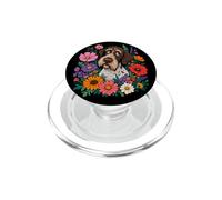 Floreale Tedesco Wirehaired Pointer Cane Mamma Vintage Wildflower PopSockets PopGrip per MagSafe