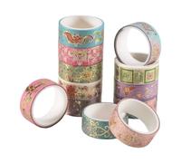 Floreale Washi Tape Botanico Oro per Diario Arti E Fai da Te