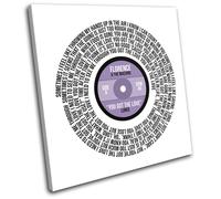 Florence and the Machine Lyrics Vinyl SINGLE TELA parete arte foto stampa