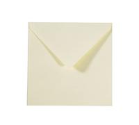 Florence Avorio Buste Sigillabili 120 g - Striscia Adesiva - 16 x 16 cm - Trama di Lusso - Per Creazione di Biglietti e Accessori Scrapbook