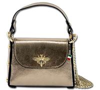 Florence Borsa a Tracolla Ape Donna Vera Pelle Bronzo Metallizzato OTF831N3
