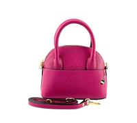 Florence Borsa a Tracolla Donna Bowling In Vera Pelle Fuchsia OTF814P 20x16x8cm