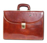 Florence Borsa In Vera Pelle Per Uomini E Donne Marrone Borsa Da Lavoro OTF151N
