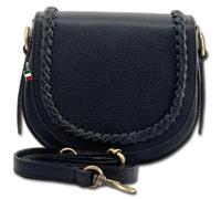 Florence Borsa Laterale In Vera Pelle Nera Tracolla OTF806S