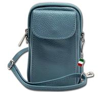 Florence Borsa Mini Da Donna In Vera Pelle Blu Chiaro OTF827H