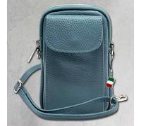 Florence Borsa Mini Da Donna In Vera Pelle Blu Chiaro OTF827H