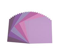 vaessen creative Florence-Carta per Scrapbooking, 216 g, 30,5 x 30,5 cm, Confezione da 24 Fogli, Colore: Viola, 30.5x30.5x0.7 cm