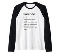 Florence Definizione del nome Dizionario divertente Maglia con Maniche Raglan