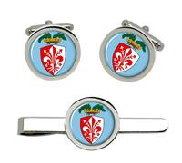 Florence Firenze (Italia) Gemelli E Fermacravatta Set