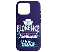 Florence Nightingale Vibes Citazione Sanità Orgoglioso Infermiera Custodia per iPhone 16 Pro