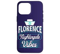 Florence Nightingale Vibes Citazione Sanità Orgoglioso Infermiera Custodia per iPhone 16 Pro Max
