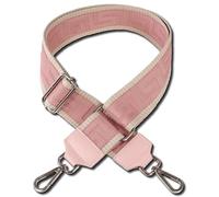 Florence OGF001JA - Tracolla bohémien da donna, in tela, colore: rosa e beige, rosa, beige, mittel 140x5cm, Tracolla