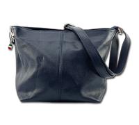 Florence Tasche Donna In Vera Pelle Blu Scuro 29x20x13cm OTF829B