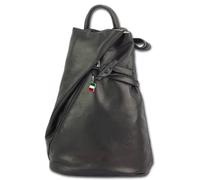 Florence Zaino City Backpack Tasche Donna Nero In Pelle 24x33x13cm OTF605S