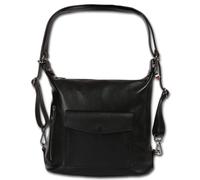 Florence Zaino Donna In Vera Pelle Nera Tasche 38x32x14 cm ORF103S1