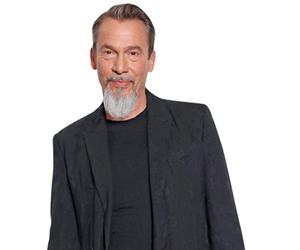 Florent Pagny (Black Outfit) Half Body Buddy Cutout