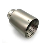 FLORENTER Terminale di Scarico 1 pz. Punta Scarico Auto Opaco Tubo Scarico Universale Marmitta Terminale Scarico per Golf 7 per Golf R per GTI Gola della Coda dell'auto(63-89MM)