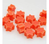 Florex, sapone al latte di pecora a forma di stellina, 50 pezzi, colore arancione rossastro, da regalare agli ospiti