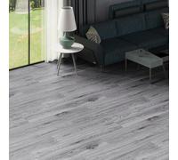 FLOREXP Pavimento Vinilico - Pavimento in Linoleum Effetto Legno,Piastrelle per Pavimento,2,0mm 18 Pezzi,Impermeabile, per Cucina,Soggiorno (2,51 m²,grigio lavato)