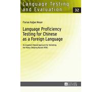 Florian Meyer Language Proficiency Testing for Chinese as a F (Copertina rigida)