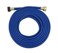 FLORIAX Tubo piatto da giardino da 1,27 cm x 7,6 m, più perdite d'acqua, resistente, estremità del connettore per tubo in metallo, risparmia l'80% di acqua, ideale per aiuole, piantine, paesaggistica