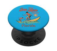 Florida Anna Maria Island FL Surfer Surf Pesca Spiaggia PopSockets PopGrip Adesivo
