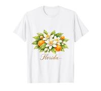 Florida Arte Florida Fiori d'Arancio Botanico Maglietta