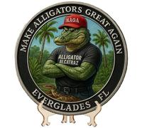 Florida Coccodrillo Coin | Florida Keepsake Collezione Coin, Memoriale Portatile Souvenir per Uomini Donne Adulte Storia Buffs Amanti Appassionati