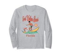 Florida Fort Walton Beach FL Surfer Surf Pesca Maglia a Manica