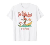 Florida Fort Walton Beach FL Surfer Surf Pesca Maglietta