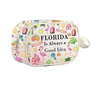 Florida is Always A Good Idea Regalo Florida Cosmetic Bag Summer Vacation Traveller Makeup Pouch Zipper Pouch, Florida Mb Regno Unito, 0