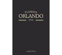 Florida Orlando USA Midnight Edition: Minimalist Heritage Notebook with College Ruled Lines for Orlando Pride, Local Identity, and Subtle Patriotic Style