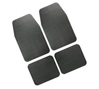 Set 4 pezzi tappeti universali auto Florida in PVC nero