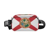 Florida State Flag Fl Red Cute Marsupio per donne e uomini, piccola borsa a tracolla con tracolla regolabile per viaggi, shopping, corsa