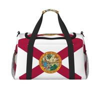 Florida State Flag Print Ample Space Travel Duffle Bags Borsa da viaggio a mano di grande capacità per il fine settimana dell'aereo
