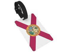 Florida State Flag Print Funny Travel Tags per valigie facile identificazione fissaggio sicuro