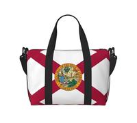 Florida State Flag Print Travel Duffel Bag Tote Carry on Bagagli Borsa Sportiva Borsa da Palestra Weekender Borse da Pernottamento Nero, Taglia Unica, Nero, One Size