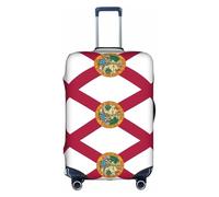 Florida State Flag Print Travel Elastic Valigie Bagaglio Cover Protector Lavabile e Antigraffio, bianco, X-Large