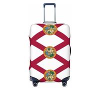 Florida State Flag Print Travel Luggage Cover Protector Valigie Copertura Lavabile Bagagli Anti-Graffio, Nero , S