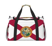 Florida State Flag Print Travel Pieghevole Impermeabile Leggero Carry On Bagagli Borsa con Tracolla