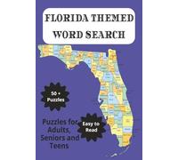 Florida Themed Word Search Puzzle Book: Word Searches with Easy to Read Print about The Coast, Wildlife, Outdoor Living and More | 6x9 inches, 110 ... for Vacations, Holidays and Free Times