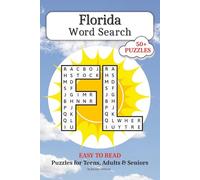 Florida Word Search: 50+ Word Search Puzzles with Easy to Read Print about FL History, Landmarks, Culture, Foods, and More...Gift for Vacations, Holidays, Screen Free Time