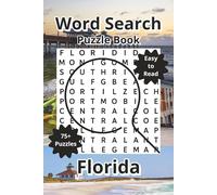 Florida Word Search Puzzle Book: Word Searches about Florida Cities, Native Species, and History with Easy to Read Print, 6"x9", 120 Pages, 75+ Puzzles with Answers, Travel Gift