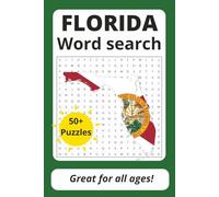 Florida Word Search Puzzle Book: Word Searches with Easy to Read Print about Florida | 6 x 9 inches, 110 pages | 50+ Puzzles | Great Gift for Traveling, Holidays, and Free Time