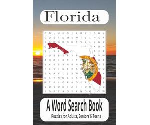 Florida Word Search Puzzle Book: Word Searches with Easy to Read Print about Florida, Everglades, Orlando, and More | 6x9 Inches, 110 Pages | 50+ Puzzles...Gift for Vacation, Holidays and Free Times