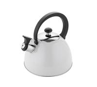 FLORINA Bollitore Acqua (2,5 l) I Bollitore da Fornello BRILLO I Bollitore con Manico in Bachelite I Antigraffio I Bollitore per Fornelli a Induzione, Gas, Elettrici I Colore: Grigio chiaro