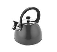 FLORINA Bollitore Acqua (2,5 l) I Bollitore da Fornello BRILLO I Manico in Bachelite I Antigraffio I Per Fornelli a Induzione, Gas, Elettrici I Colore: Grigio