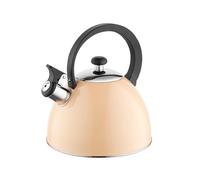 FLORINA Bollitore BRILLO (2 l) | Per tè in acciaio inox | Manico in bachelite | Bollitore per piano cottura a induzione, a gas ed elettrico | Colore: Pesca
